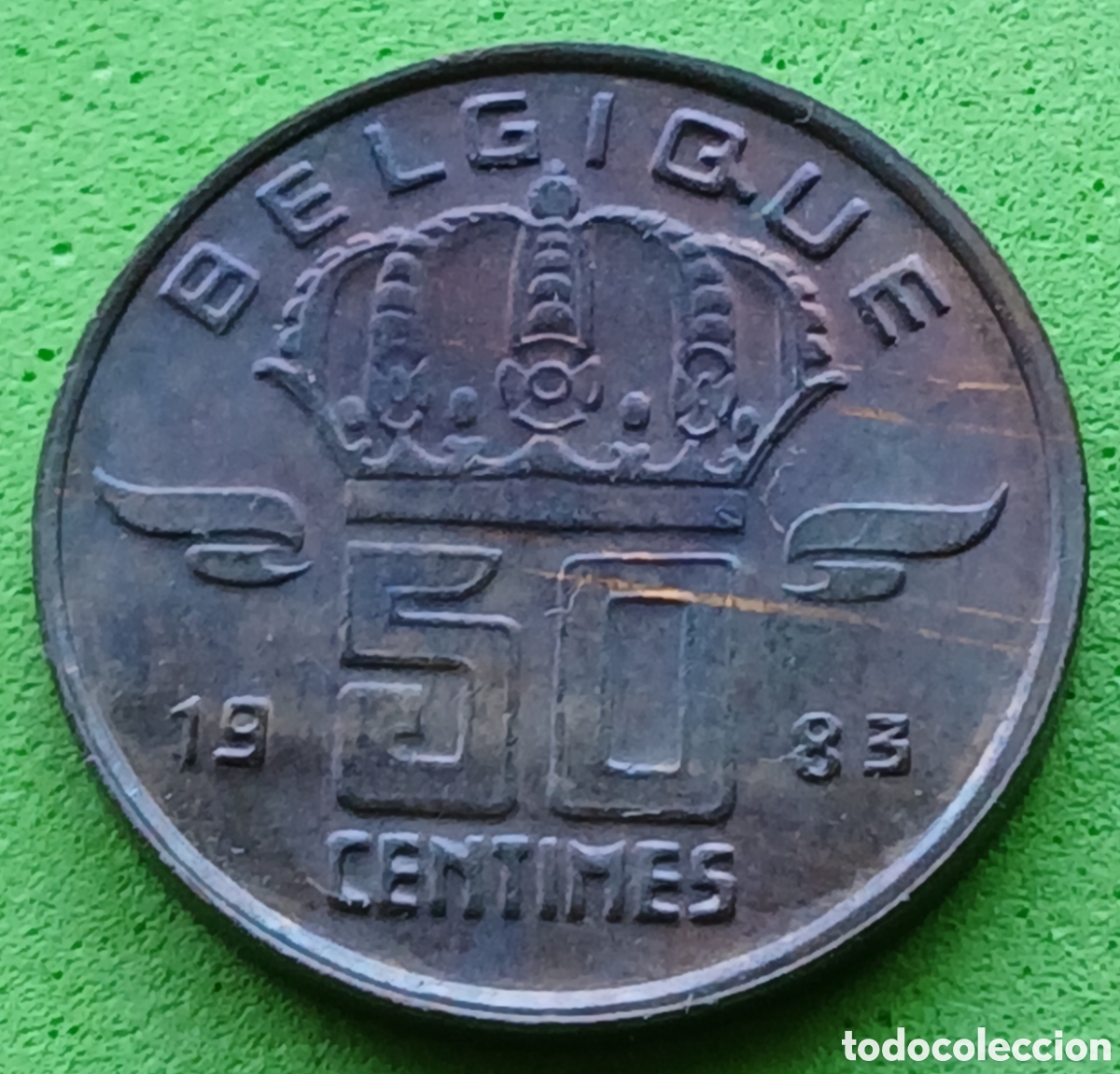 Monedas antiguas de Europa: B&eacute;lgica 50 c&eacute;ntimos 1983 km#148 Belgique