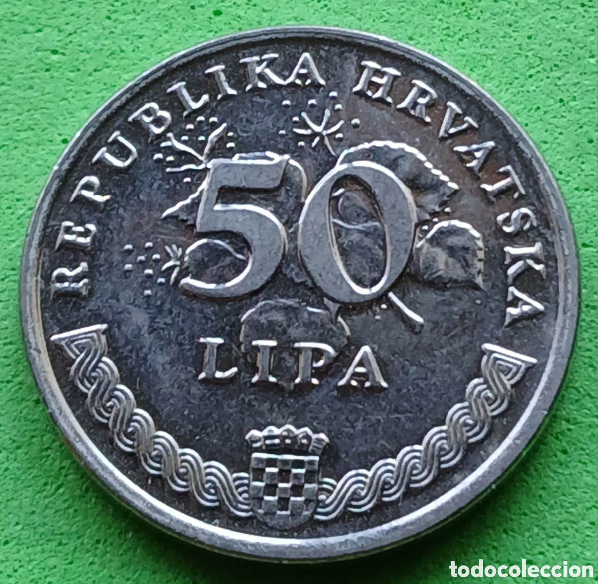 Monedas antiguas de Europa: Croacia 50 lipa 1993 km#8