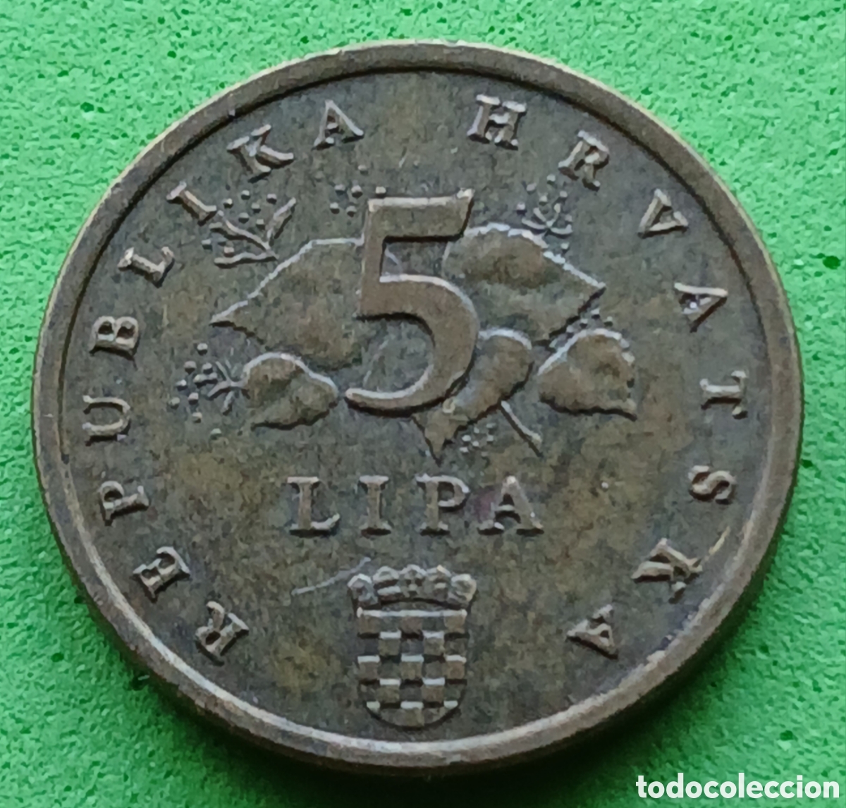Monedas antiguas de Europa: Croacia 5 lipa 1993 km#5
