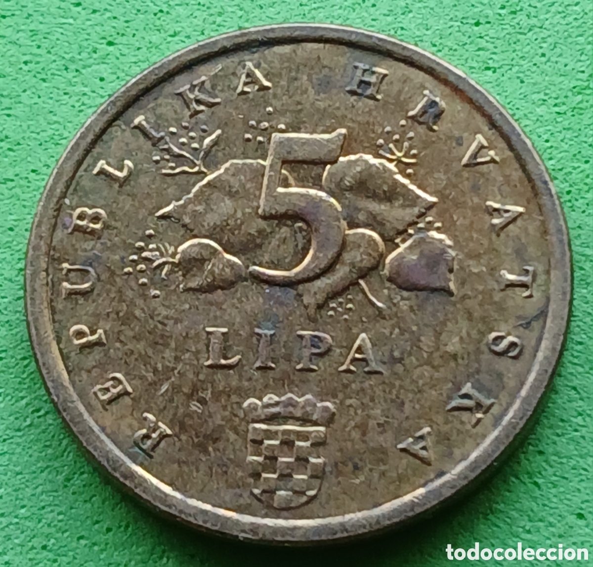 Monedas antiguas de Europa: Croacia 5 lipa 2018 km#15 poco com&uacute;n