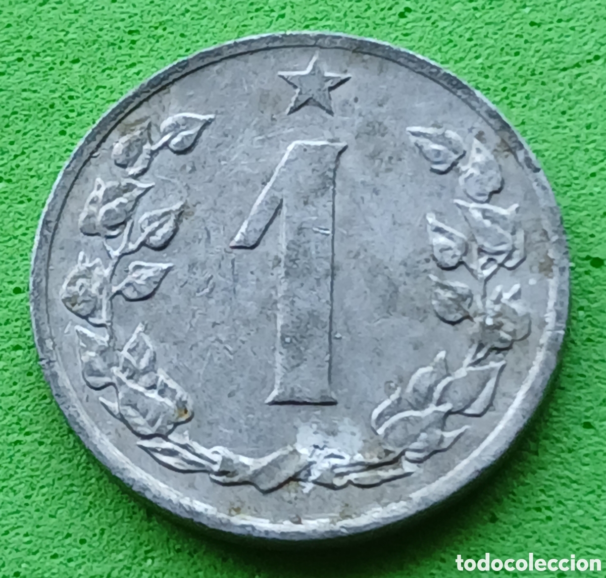 Monedas antiguas de Europa: Checoslovaquia 1 heller 1963 km#51