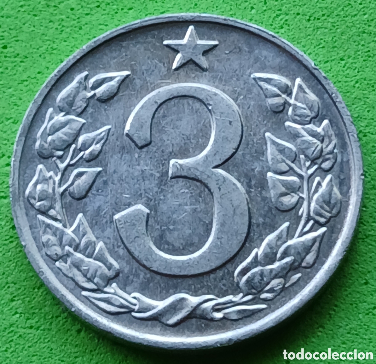 Monedas antiguas de Europa: Checoslovaquia 3 hellers 1963 km#52