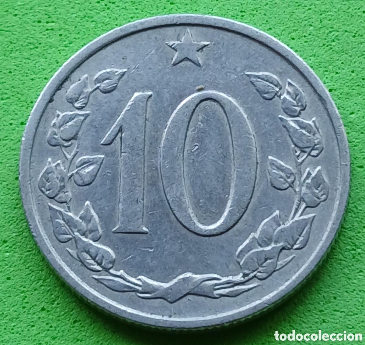 Monedas antiguas de Europa: Checoslovaquia 10 hellers 1962 km#49.1