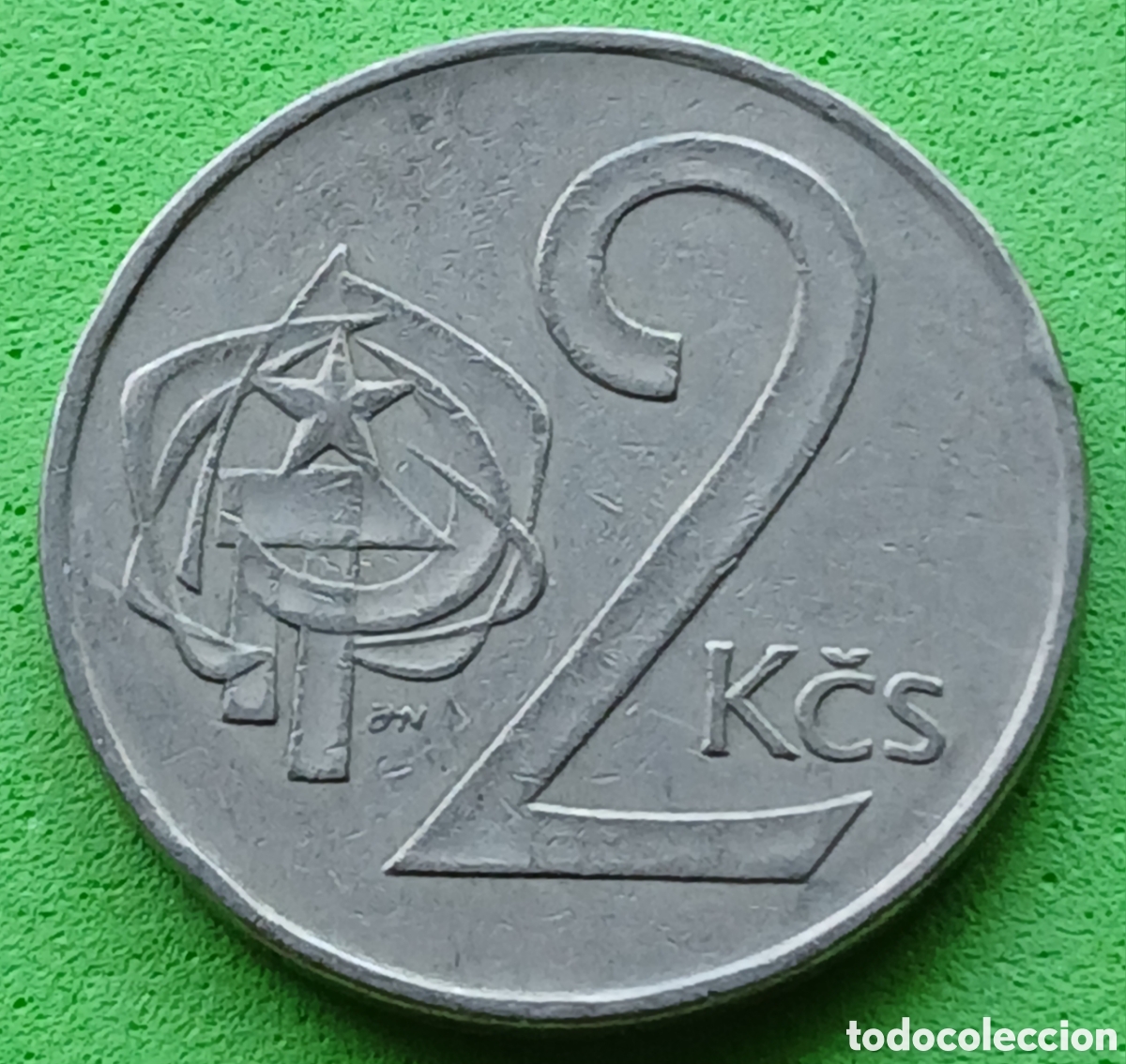 Moedas antigas da Europa: Checoslovaquia 2 coronas 1972 km#75