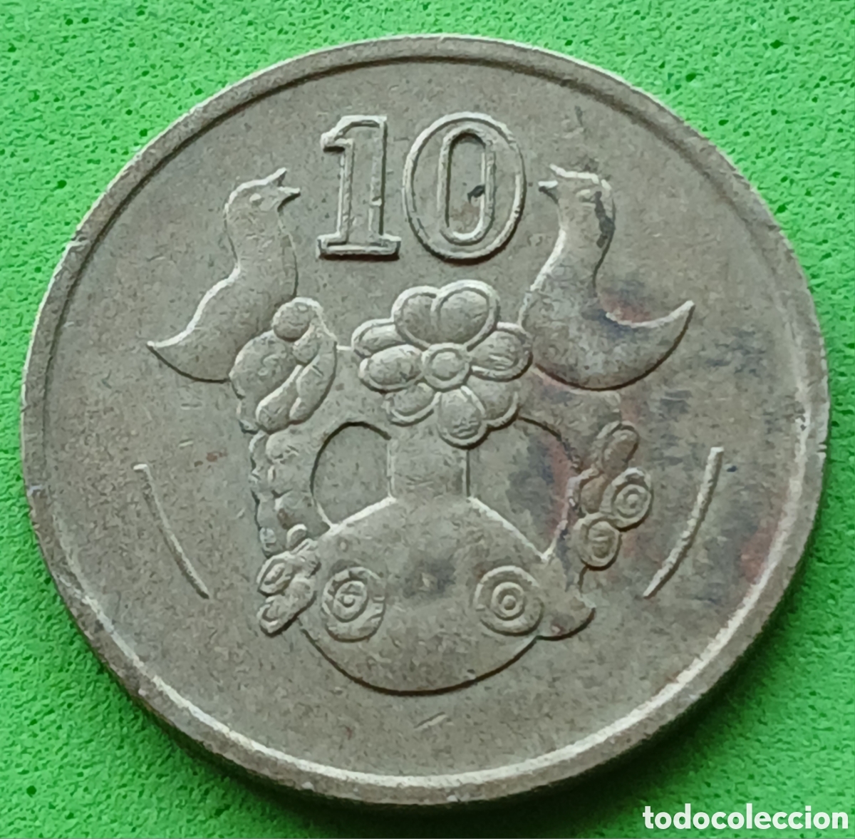 Monedas antiguas de Europa: Chipre 10 cents 1993 km#56.3