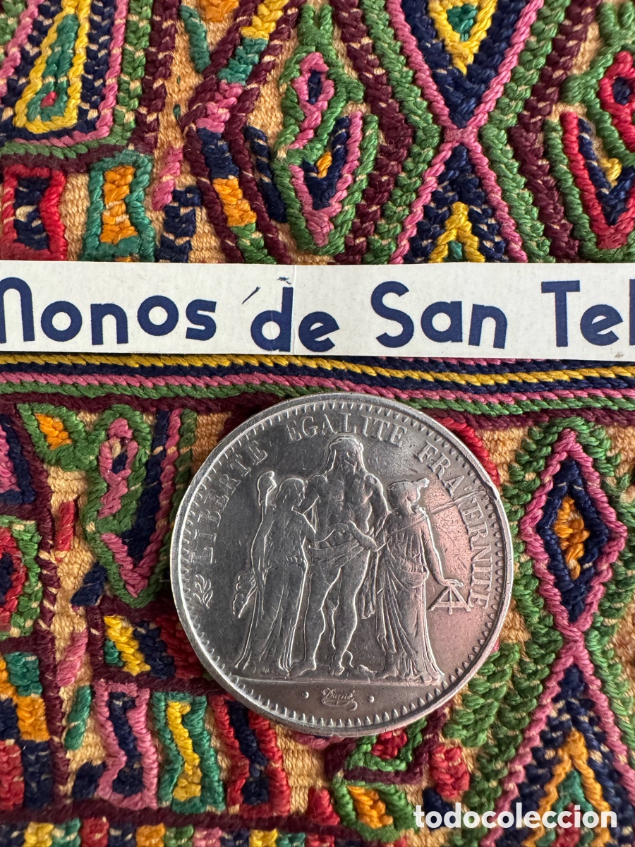 Monedas antiguas de Europa: Moneda 10 Francs Plata Silver