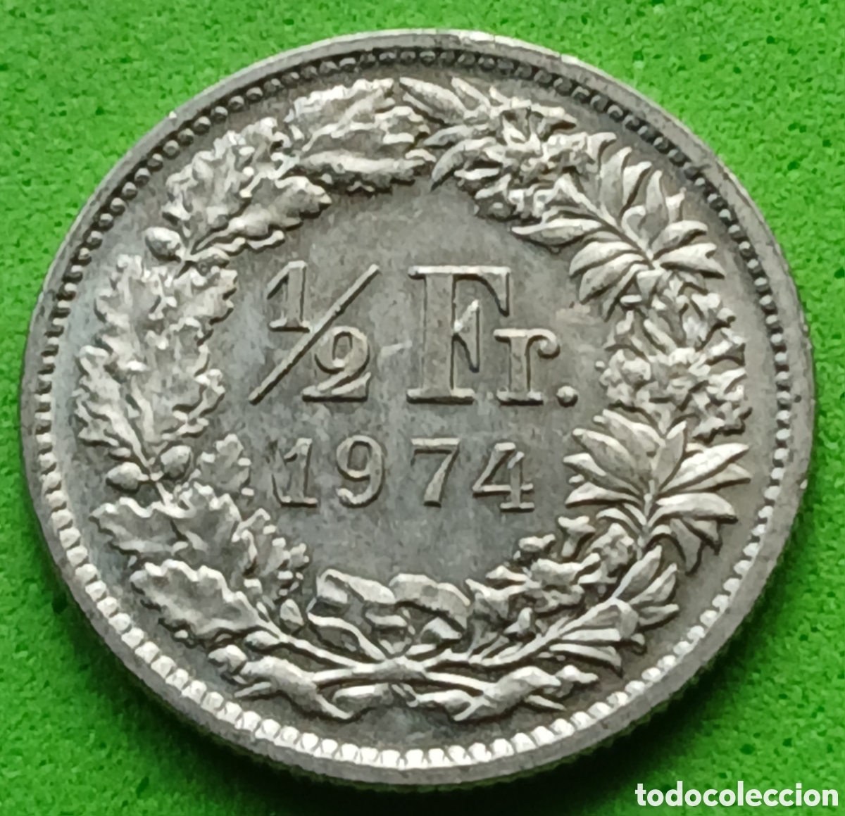 Monedas antiguas de Europa: Suiza &frac12; franco 1974 km#23a
