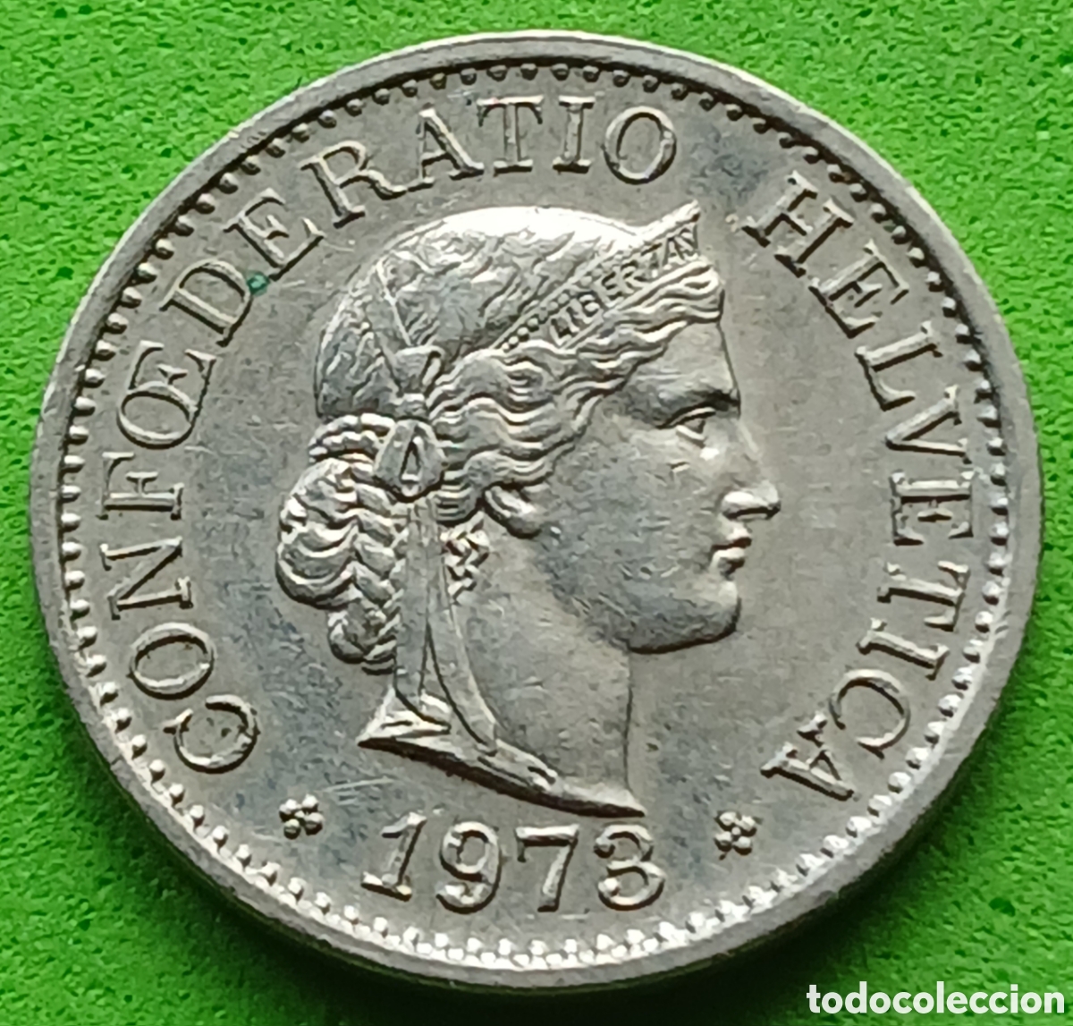 Monedas antiguas de Europa: Suiza 10 c&eacute;ntimos 1973 km#27