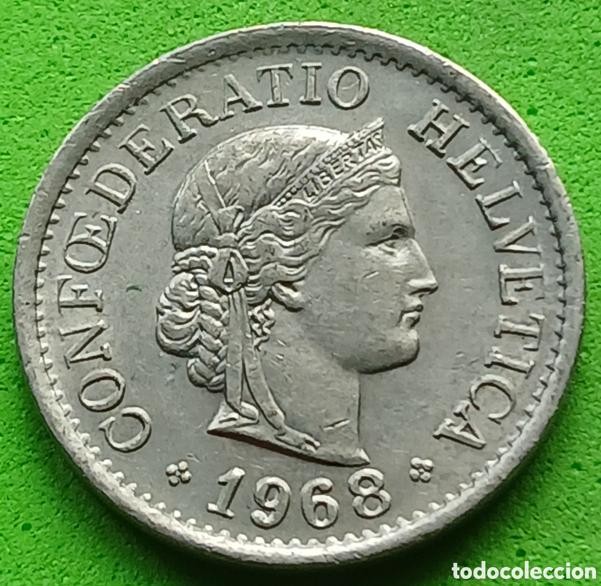Monedas antiguas de Europa: Suiza 10 c&eacute;ntimos 1968 km#27