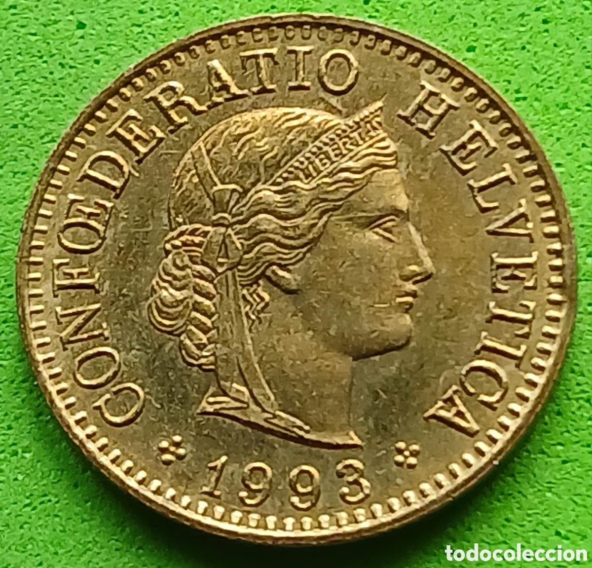 Monedas antiguas de Europa: Suiza 5 c&eacute;ntimos 1993 km#26c