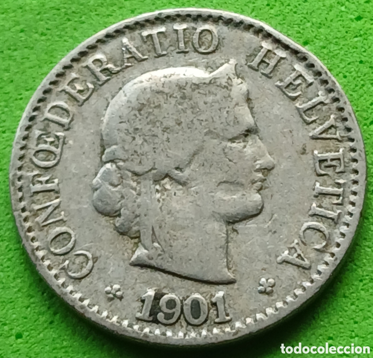 Monedas antiguas de Europa: Suiza 5 c&eacute;ntimos 1901 km#26