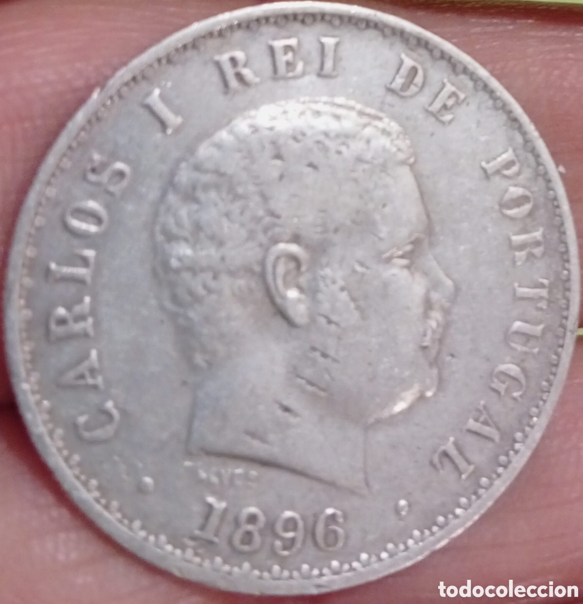 Monedas antiguas de Europa: Portugal moneda de plata de 500 reis a&ntilde;o 1896