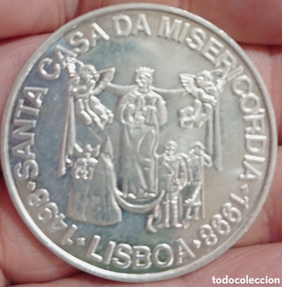 Monedas antiguas de Europa: Portugal moneda de plata de 1000 escudos