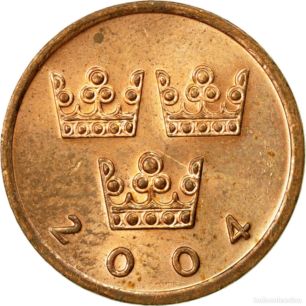 Monedas antiguas de Europa: [#443133] Moneda, Suecia, Carl XVI Gustaf, 50 &Ouml;re, 2004, MBC, Bronce, KM:878