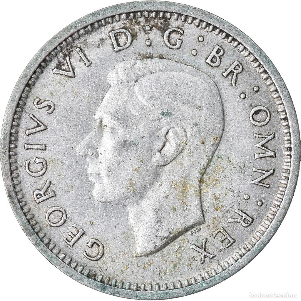 Monedas antiguas de Europa: [#741692] Moneda, Gran Breta&ntilde;a, George VI, 3 Pence, 1938, MBC, Plata, KM:848