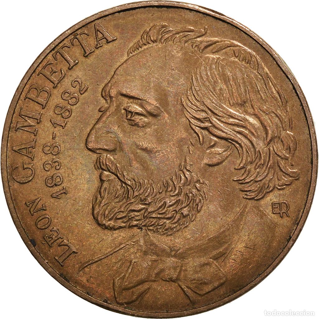 Monedas antiguas de Europa: [#957487] Moneda, Francia, Gambetta, 10 Francs, 1982, MBC, N&iacute;quel - bronce, KM:950