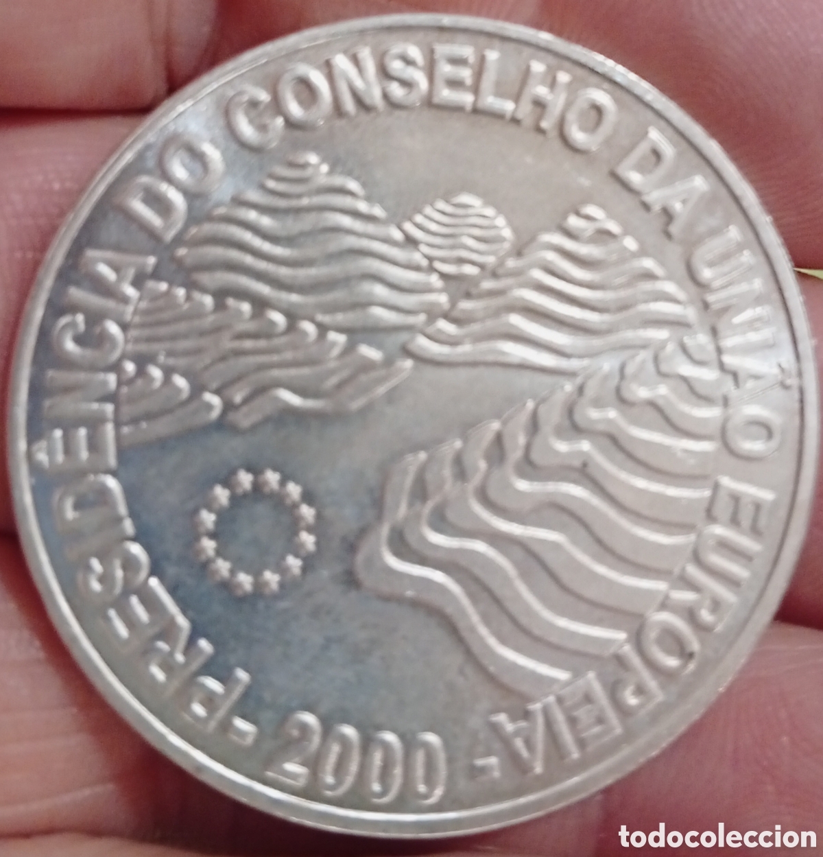 Monedas antiguas de Europa: Moneda de 1000 escudos de Portugal plata