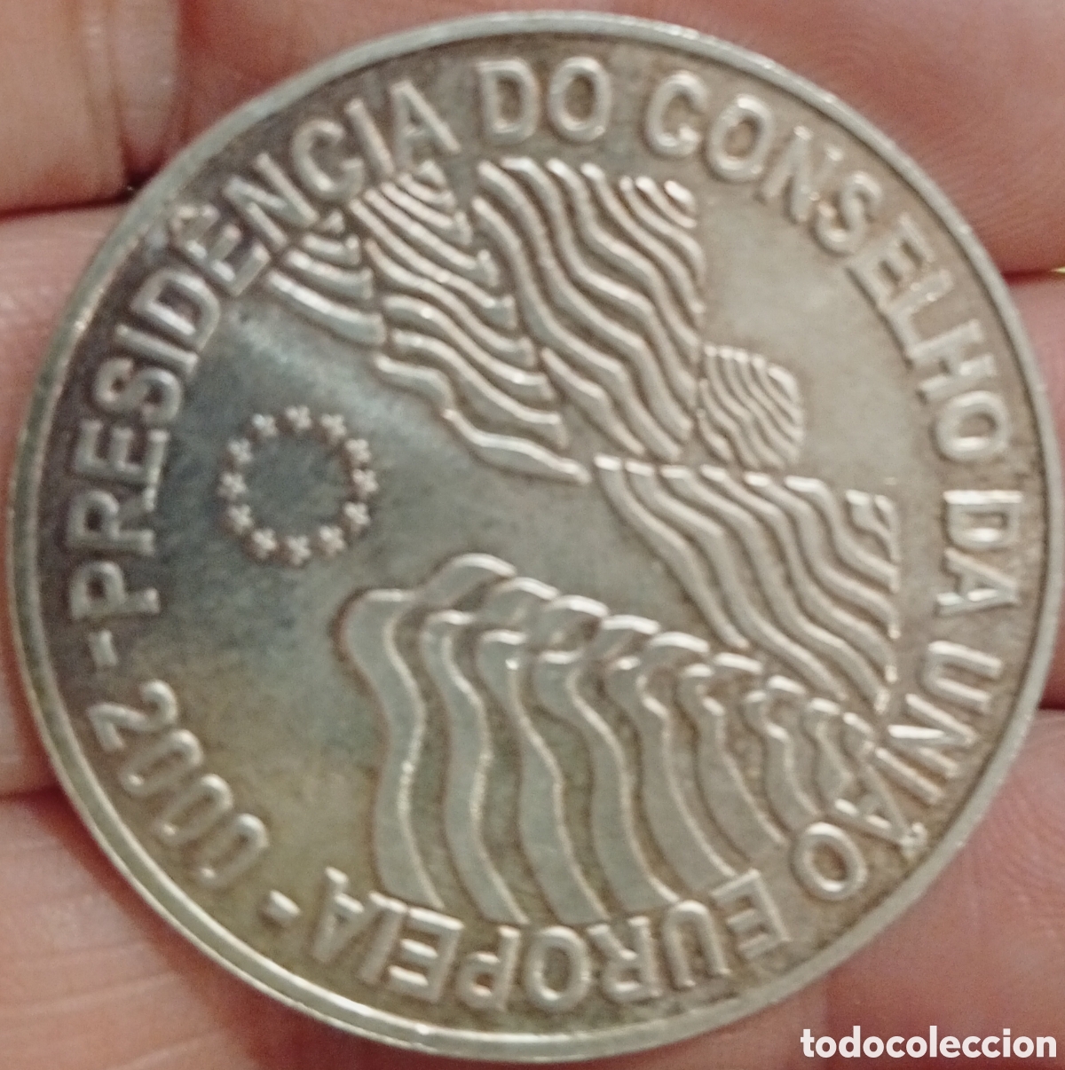 Monedas antiguas de Europa: Portugal moneda de plata de 1000 escudos