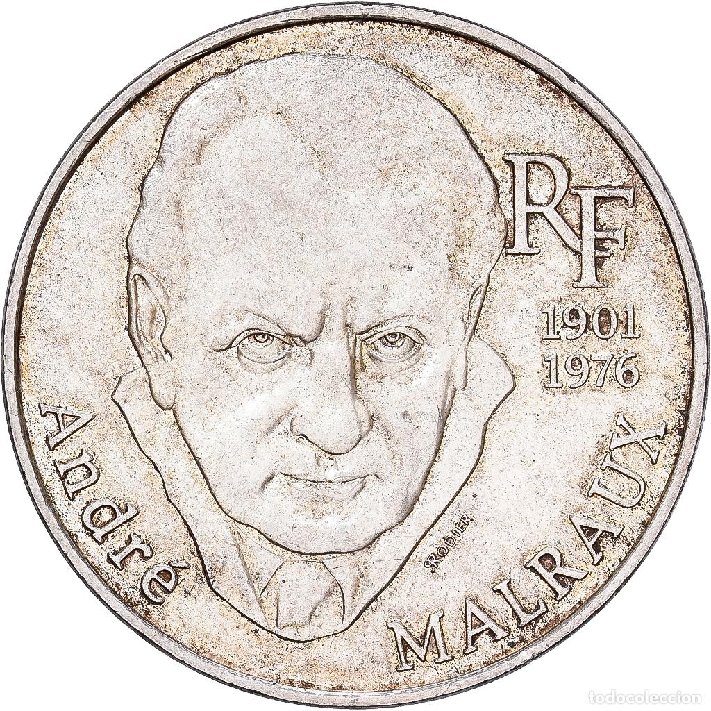 Monedas antiguas de Europa: [#1167906] Francia, 100 Francs, Andr&eacute; Malraux, 1997, Plata, EBC, KM:1188