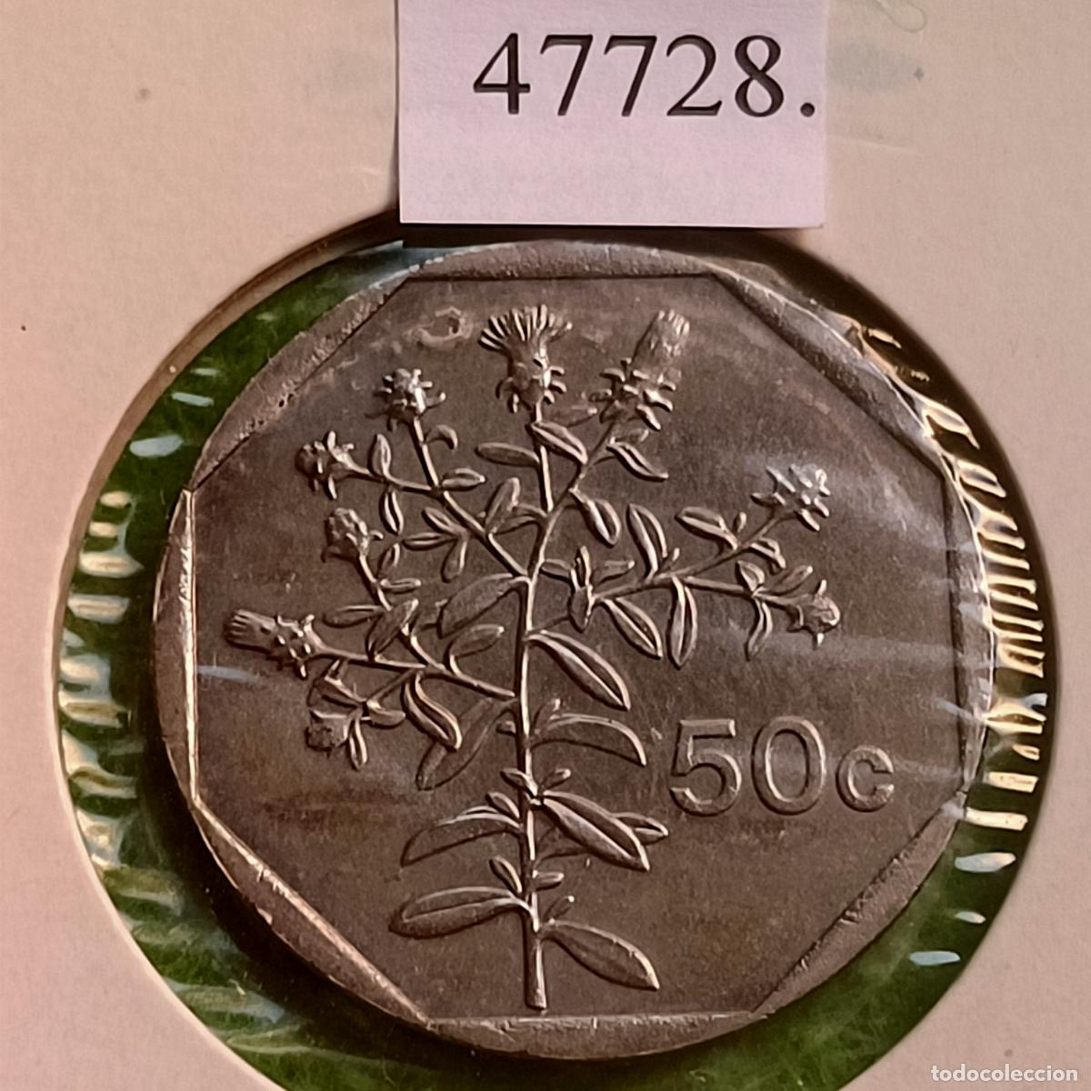 Monedas antiguas de Europa: Malta 50 c&eacute;ntimos 2005