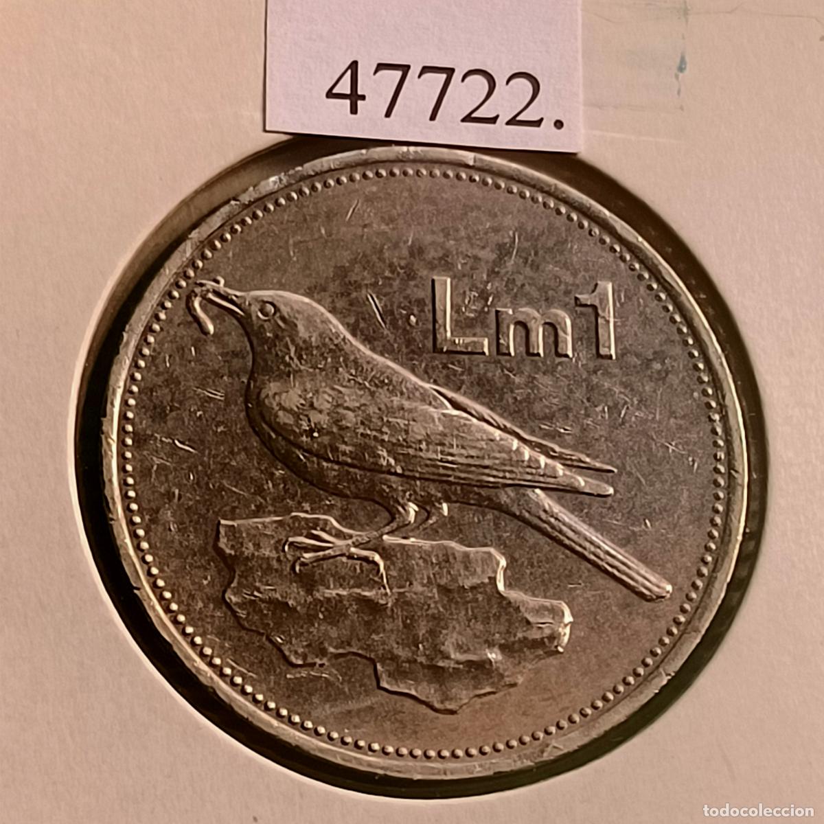 Monedas antiguas de Europa: Malta, 1 Lira, 2005,