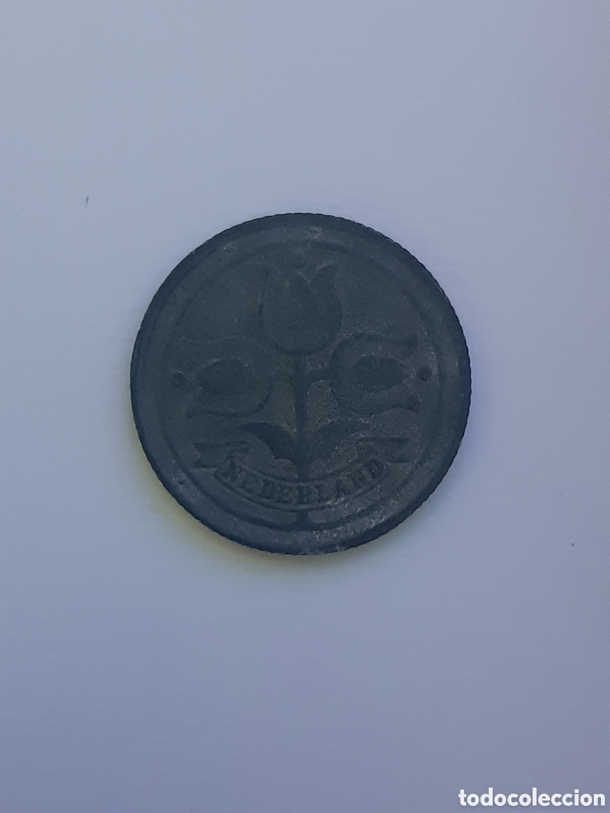 Monedas antiguas de Europa: HOLANDA 10 CENTS. 1942 ZINC