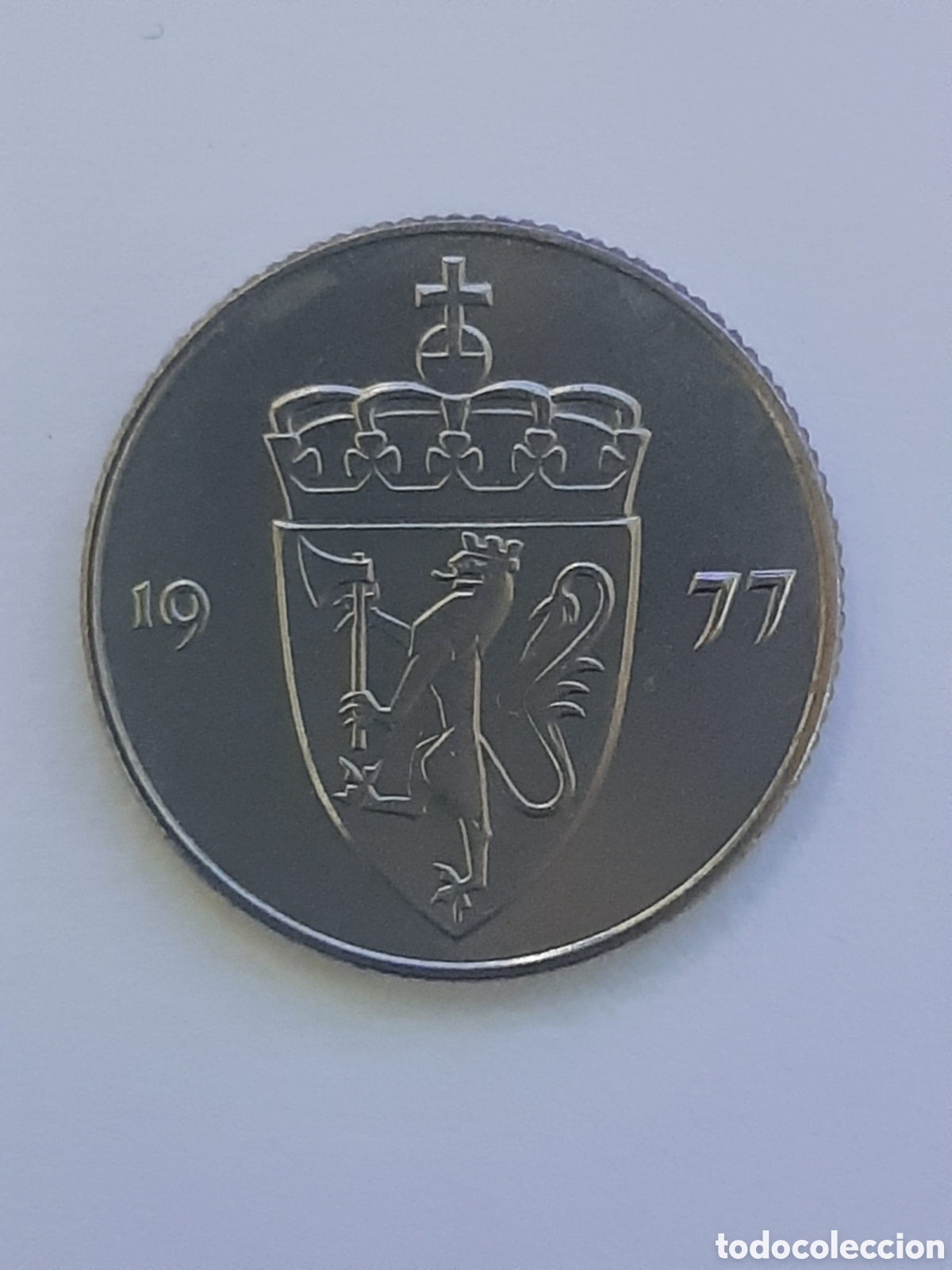 Monedas antiguas de Europa: NORUEGA OLAV V 50 &Oslash;RE 1977