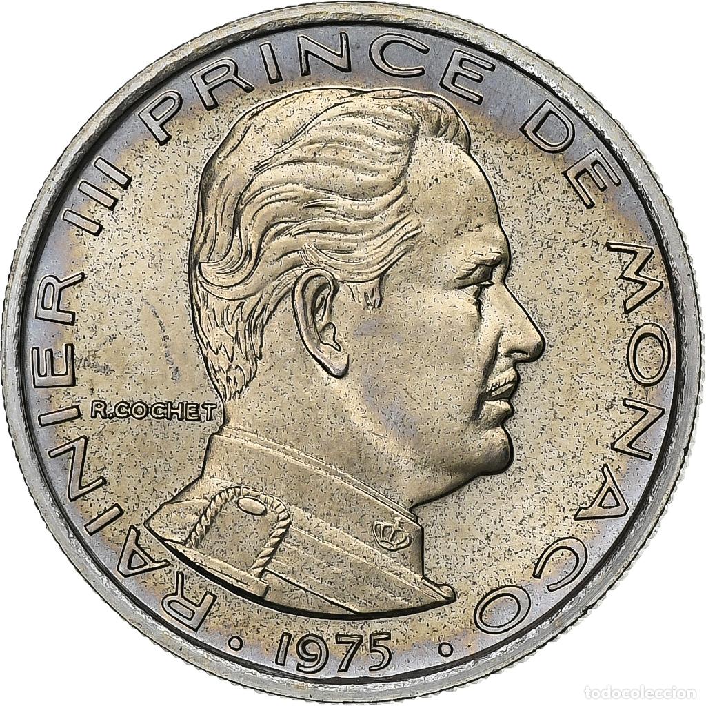 Monedas antiguas de Europa: [#134829] M&oacute;naco, Rainier III, 1 Franc, 1975, MDP, s&eacute;rie FDC, N&iacute;quel, FDC