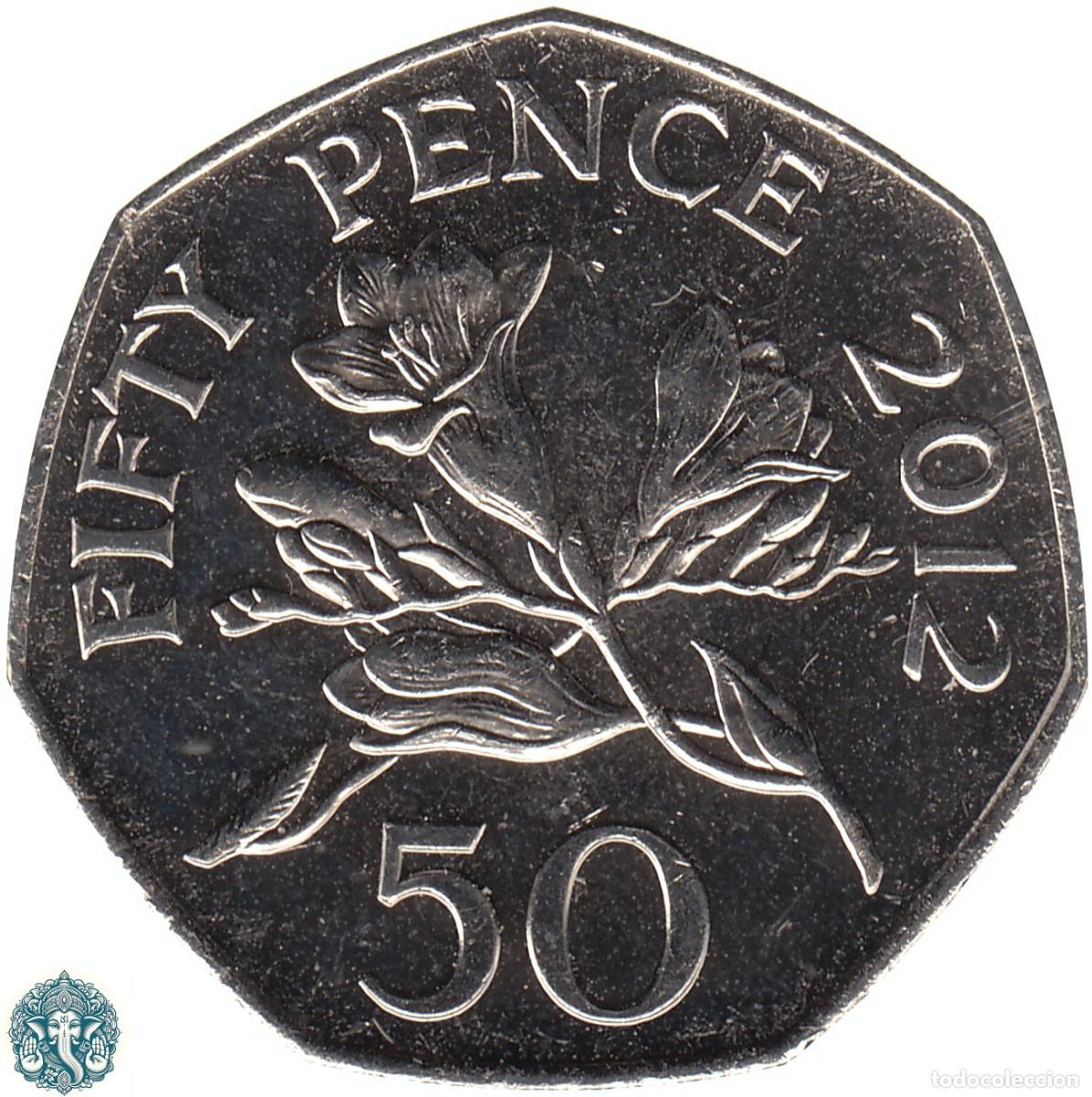 Monedas antiguas de Europa: GUERNSEY 50 Peniques 2012 Isabel II KM#156