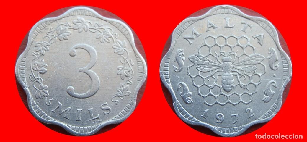 Monedas antiguas de Europa: 3 MILS 1972 MALTA-151953