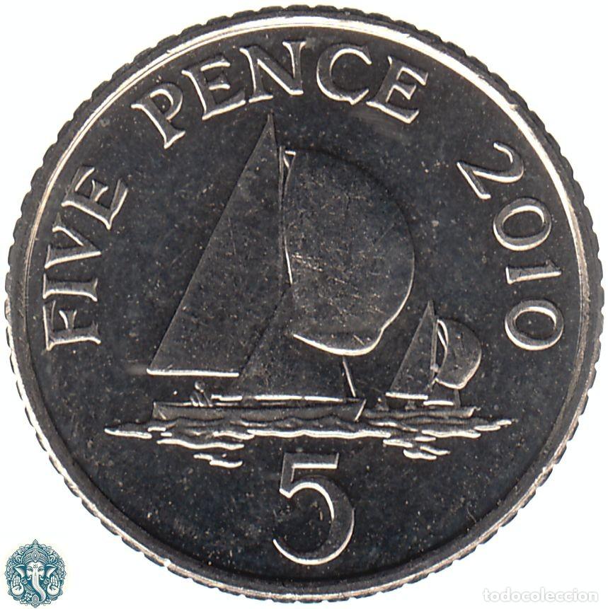 Monedas antiguas de Europa: GUERNSEY 5 Peniques 2010 Isabel II KM#97