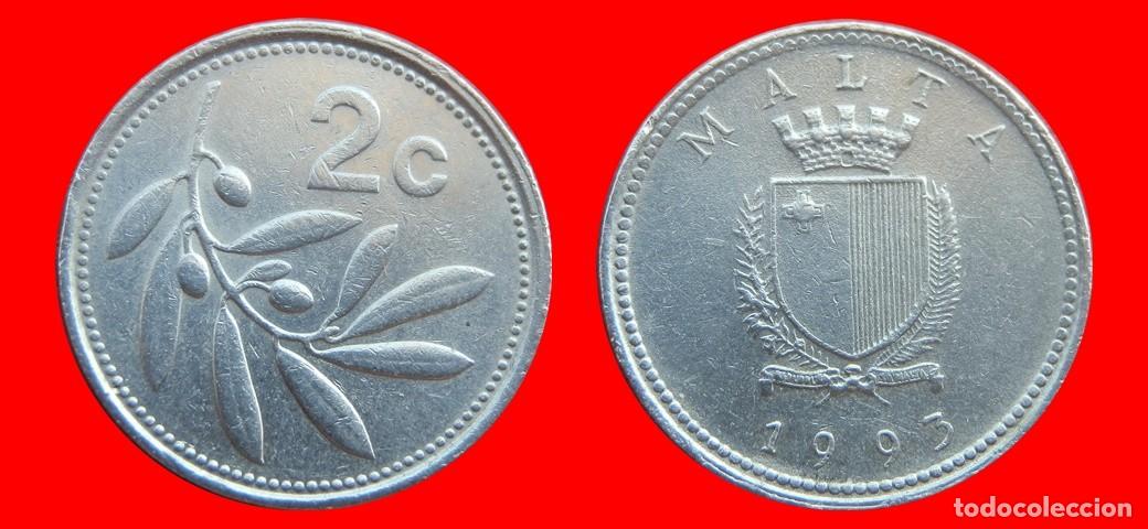 Monedas antiguas de Europa: 2 CENTIMOS 1993 MALTA-151961