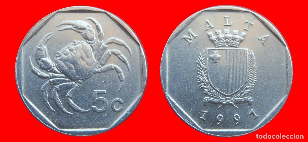 Monedas antiguas de Europa: 5 CENTIMOS 1991 MALTA-151965