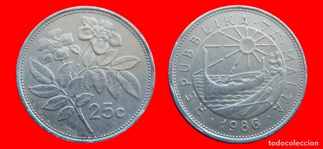 Monedas antiguas de Europa: 25 CENTIMOS 1986 MALTA-151968