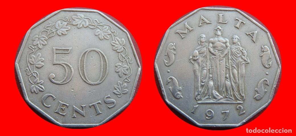 Monedas antiguas de Europa: 50 CENTIMOS 1972 MALTA-151969
