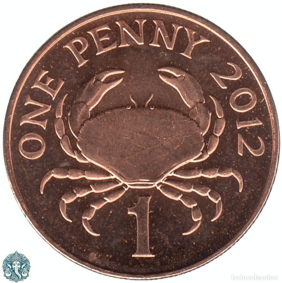 Monedas antiguas de Europa: GUERNSEY 1 Penique 2012 Isabel II KM#89