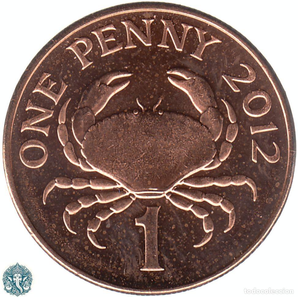 Monedas antiguas de Europa: GUERNSEY 1 Penique 2012 Isabel II KM#89