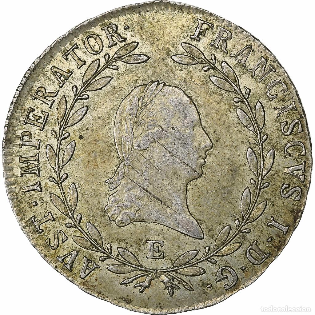 Monedas antiguas de Europa: [#136421] Austria, Franz I, 20 Kreuzer, 1821, Alba Iulia, Plata, BC+, KM:2143
