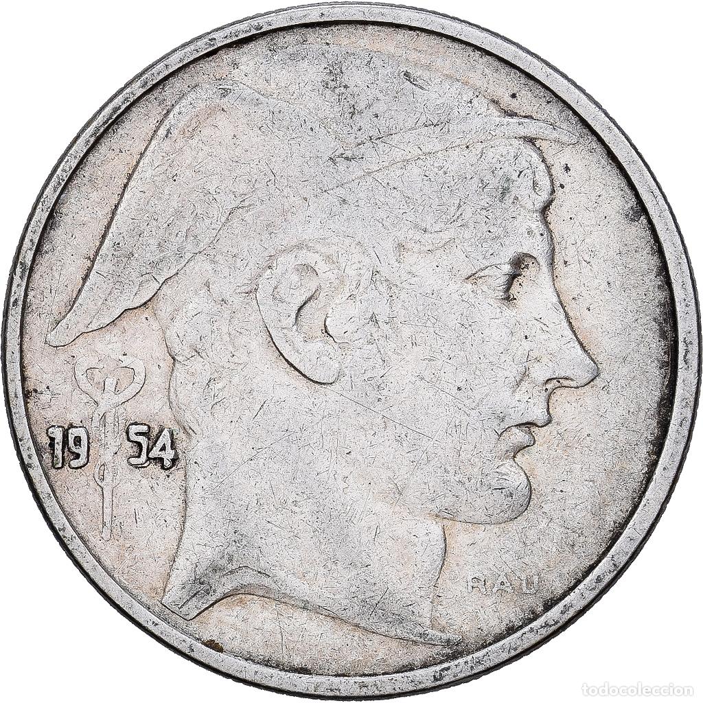 Monedas antiguas de Europa: [#1551401] B&eacute;lgica, Baudouin I, 20 Francs, 20 Frank, 1954, Brussels, Plata, MBC, KM:140.1