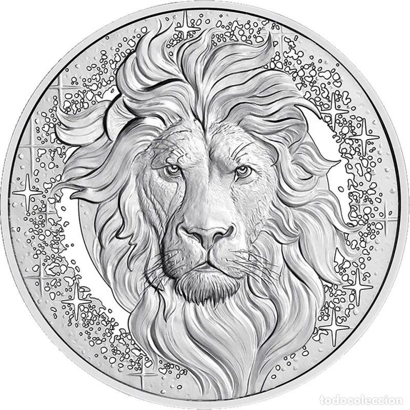 Monedas antiguas de Europa: AUSTRIA 20 EURO PLATA 2026 ZODIACO LEO CRISTAL DE ROCA