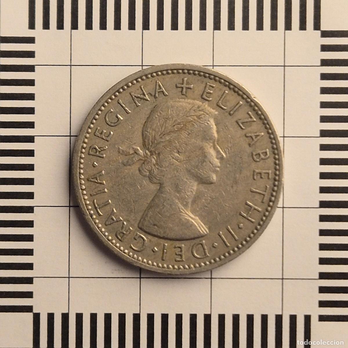 Monedas antiguas de Europa: 2 SHILLINGS, GRAN BRETA&Ntilde;A. ISABEL II, 1961. (KM#906).