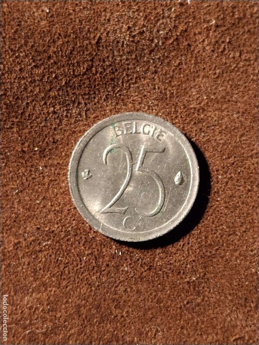 Monedas antiguas de Europa: Moneda B&eacute;lgica 25 Francos &ndash; 1972 &ndash; Buen estado