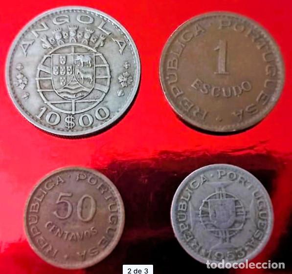 Monedas antiguas de Europa: Angola &ndash; 4 Monedas REP&Uacute;BLICA PORTUGUESA &ndash; Lote 2480