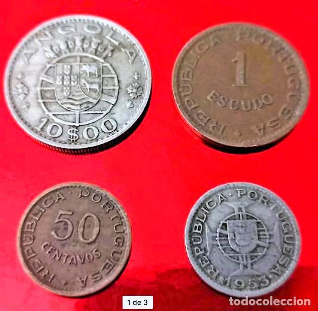 Monedas antiguas de Europa: Angola &ndash; 4 Monedas REP&Uacute;BLICA PORTUGUESA &ndash; Lote 2483