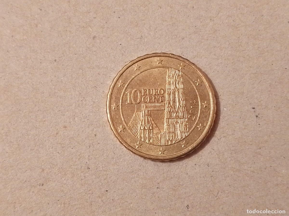Monedas antiguas de Europa: Moneda de 10 centimos de euro de Austria, a&ntilde;o 2014