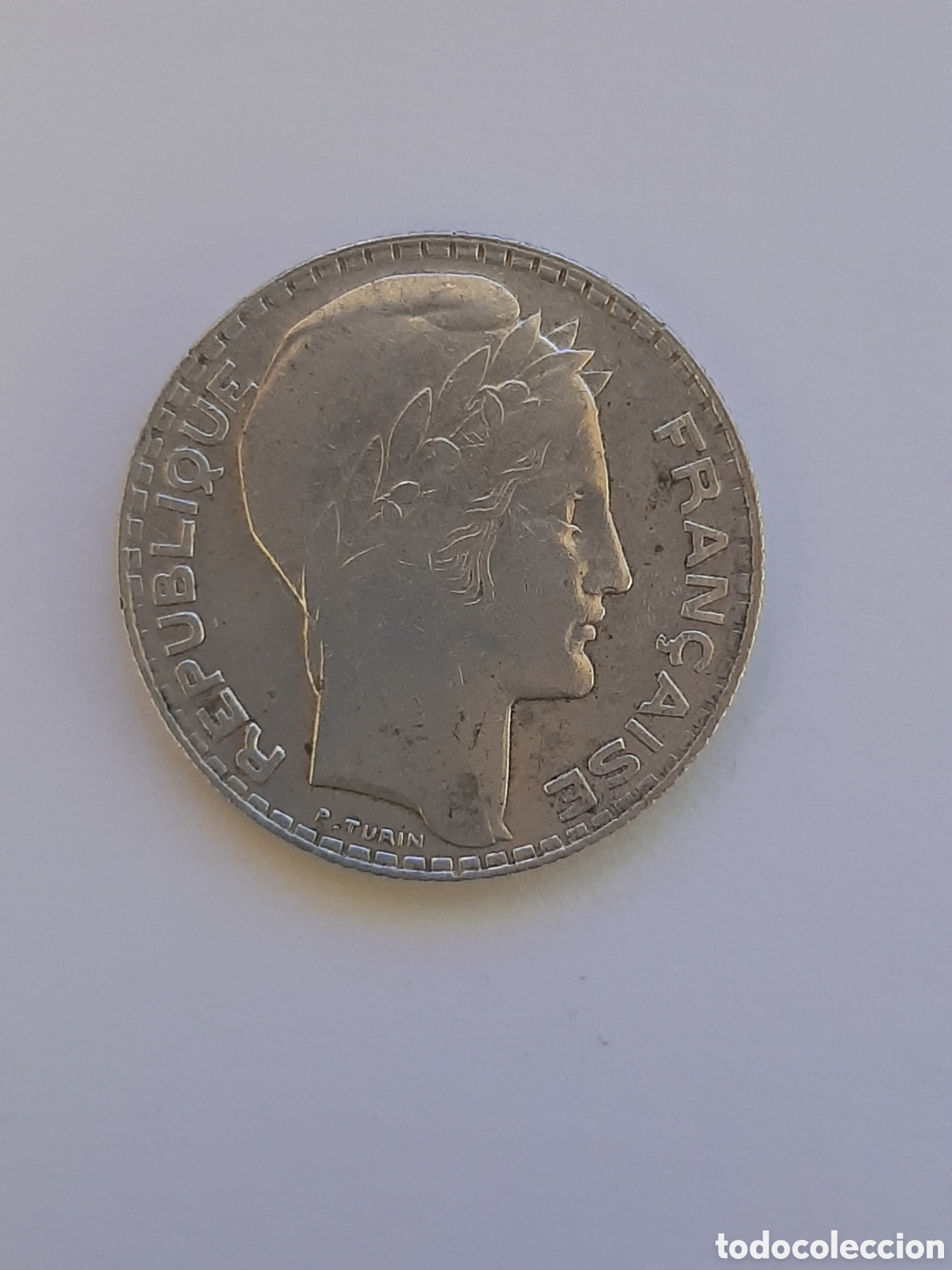 Monedas antiguas de Europa: FRANCIA REPUBLICA 10 FRANCOS 1939 PLATA