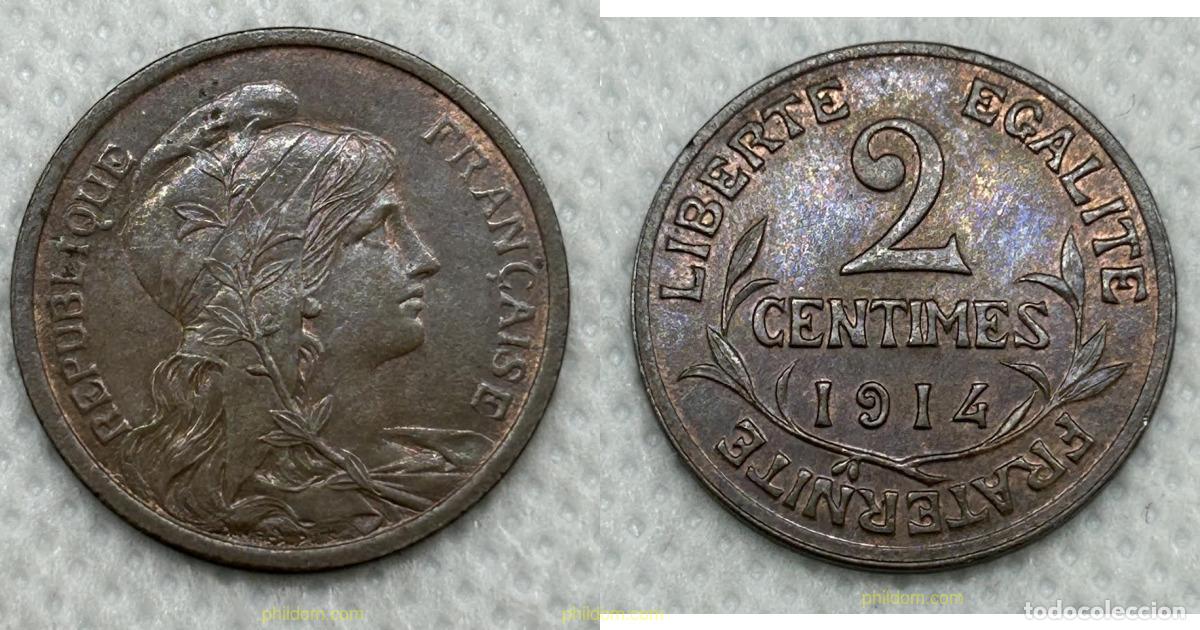Monedas antiguas de Europa: 3725 FRANCIA 1914 FRANCIA 2 CENTIMOS 1914