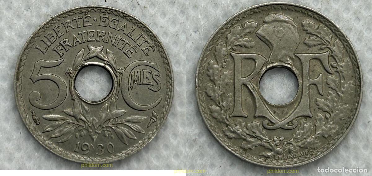 Monnaies anciennes de Europe: 3776 FRANCIA 1930 FRANCIA 5 CENTIMOS 1930