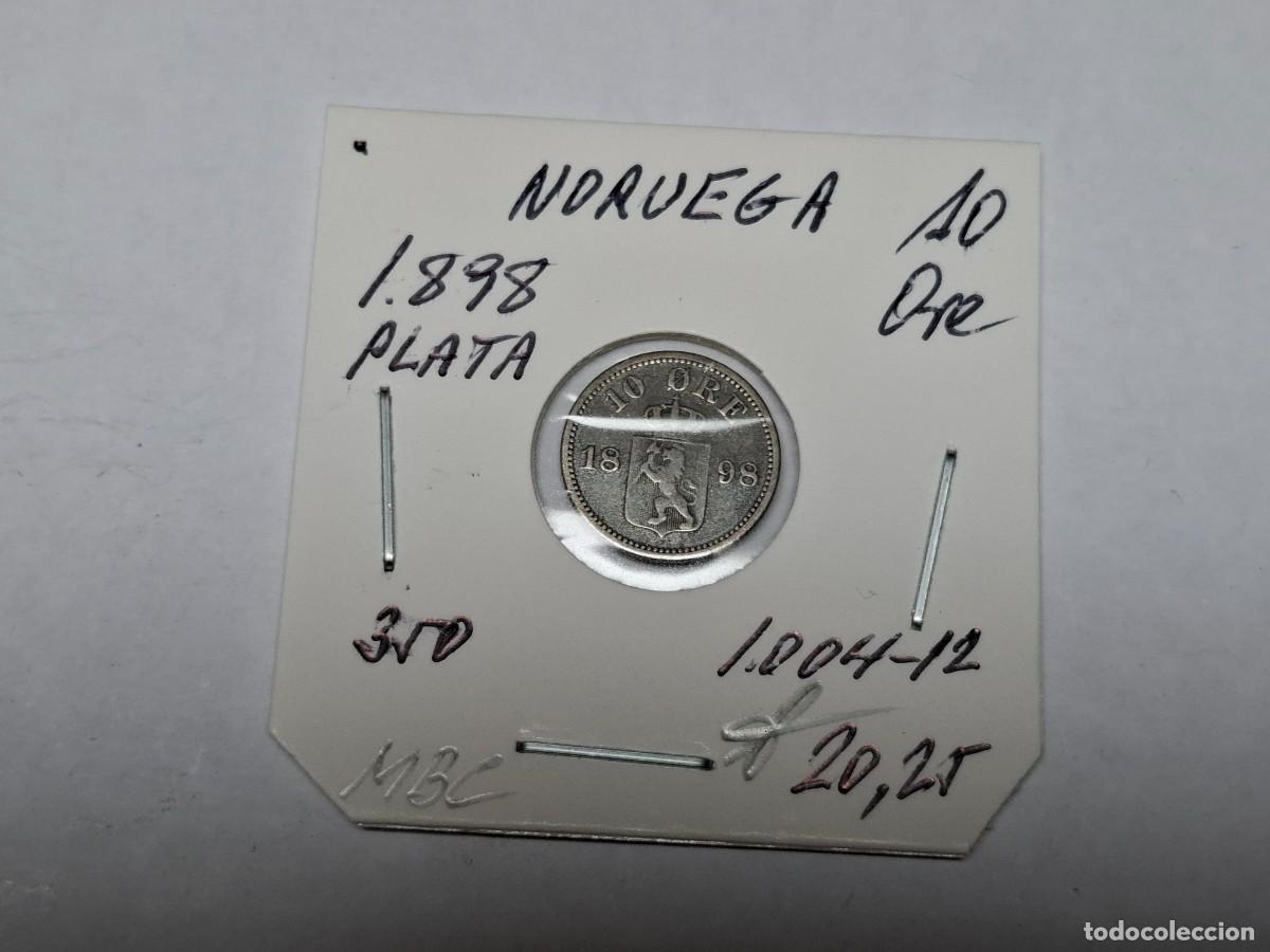 Monedas antiguas de Europa: 10 ORE de PLATA de 1898 KM 350 NORUEGA en MBC
