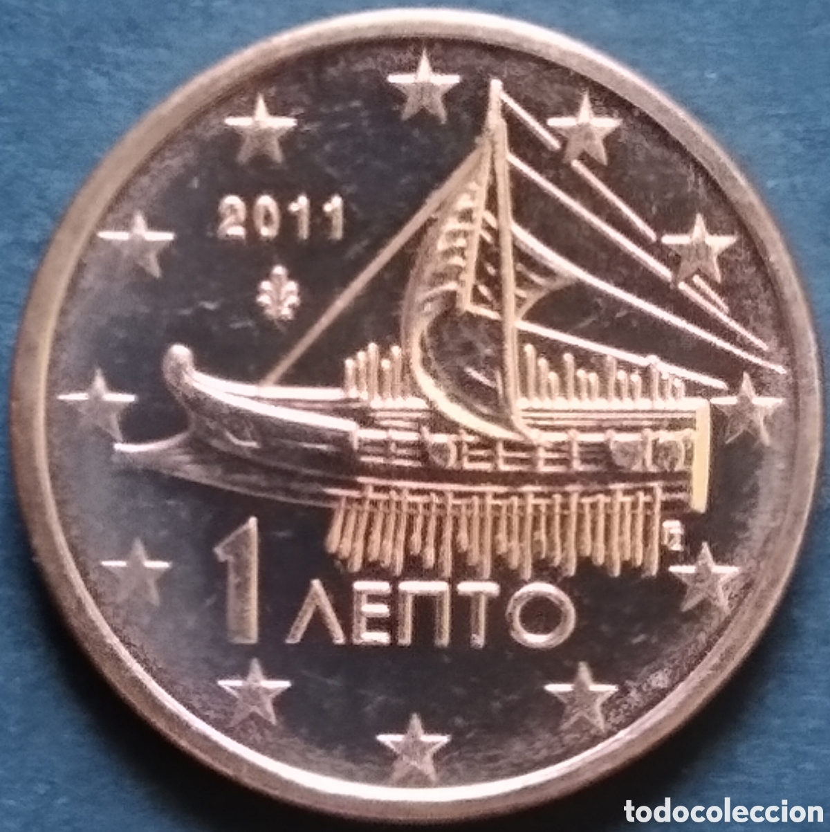 Monedas antiguas de Europa: MONEDA EURO - GRECIA 1 CENT 2011 (SACADA DE CARTUCHO)